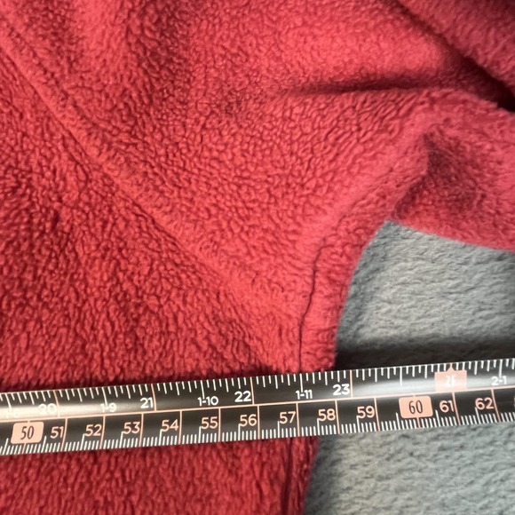 Columbia Fleece Jacket Womens Large Red Full Zip Soft Warm Outdoor Hiking - Picture 11 of 12